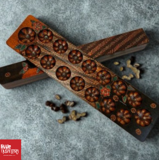 wooden foldable mancala